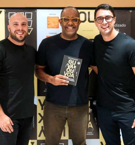 Abel Neto com Josef Rubin e Hendel Favarin - Crédito da Foto Pedro Flausino / Divulgação