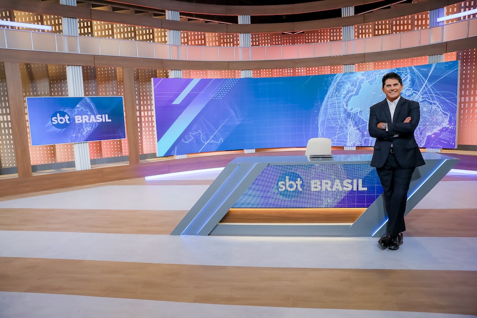 Cesar Filho no comando do SBT Brasil - Crédito da Foto Lourival Ribeiro / SBT